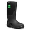 A single black rubber boot, identified as a BOGS CLASSIC TALL 4H BLACK - MENS by Bogs, with a green 4-H logo near the top. The boot features waterproof insulation and a textured sole for grip.