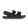 An Astral ASTRAL WEBBER M STEALTH BLACK - MENS sandal with adjustable straps, a flat sole, and a breathable design for ultimate comfort.