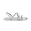 An OLUKAI TIARE STRAPPY SILVER - WOMENS from Olukai with an elegant strappy design and an open toe. The premium leather sandal offers a simple, minimalist look with a unique fit.